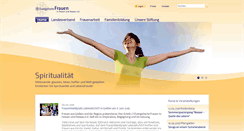 Desktop Screenshot of evangelischefrauen.de